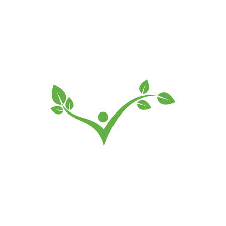Healthy Life people Logo template vector iconのイラスト素材