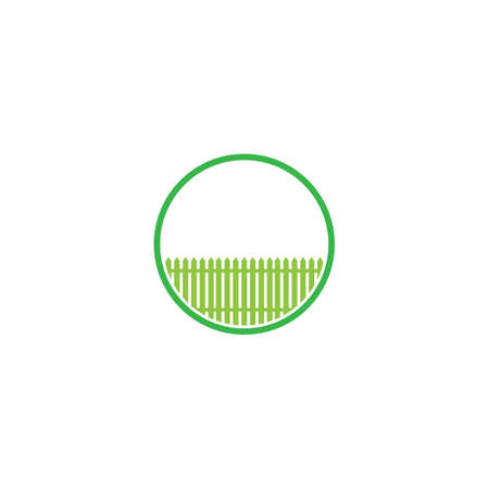 Fence logo icon vector illustration flat designのイラスト素材
