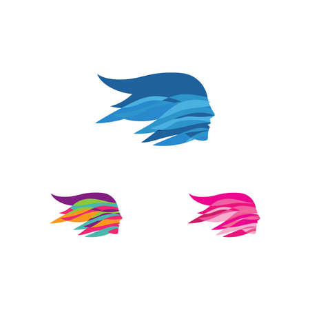 Beauty Woman logo vector templateのイラスト素材