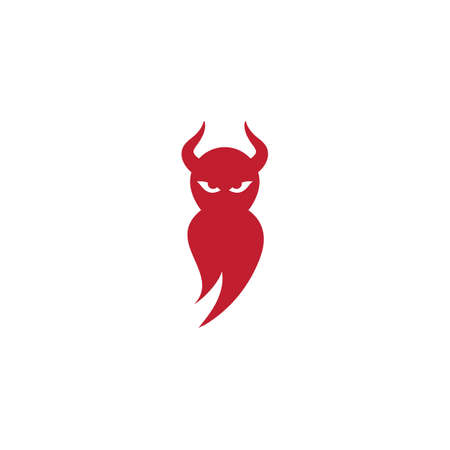 Devil character logo ilustration vector templateのイラスト素材