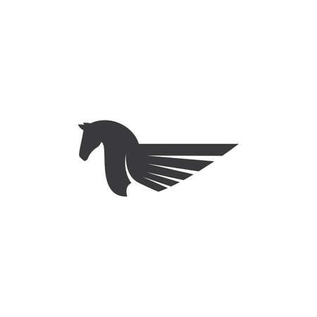 Pegasus logo vector illustration templateのイラスト素材
