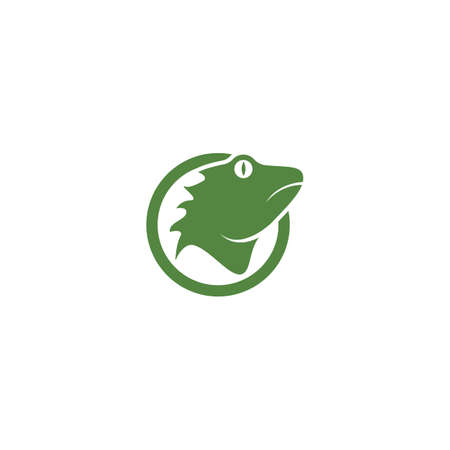 Iguana logo illustration vector designのイラスト素材