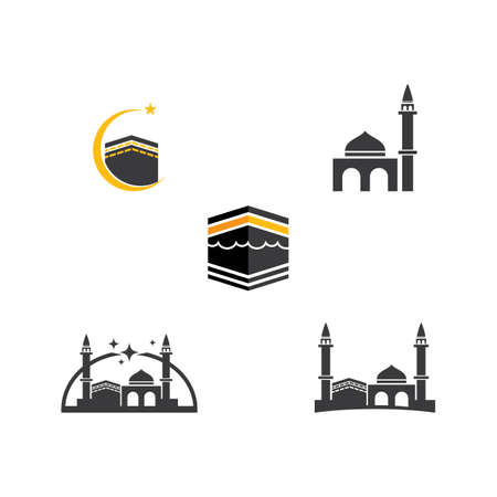 kaaba logo illustration vector designのイラスト素材