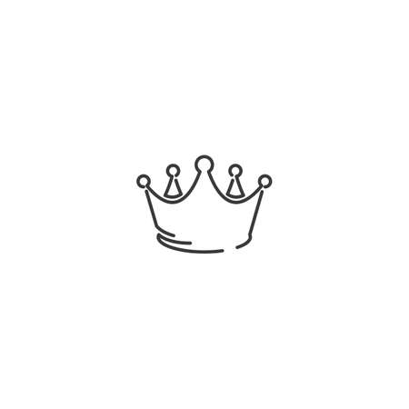 Crown Logo Template vector illustration designのイラスト素材