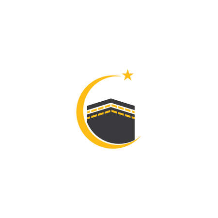 kaaba logo illustration vector designのイラスト素材