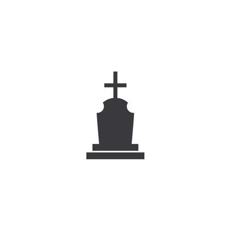 Gravestone icon vector illustration designのイラスト素材