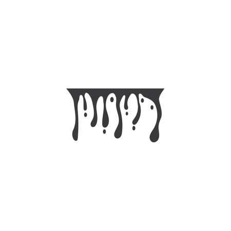 Dripping liquid icon vector designのイラスト素材