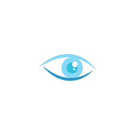 Eye logo vector flat designのイラスト素材