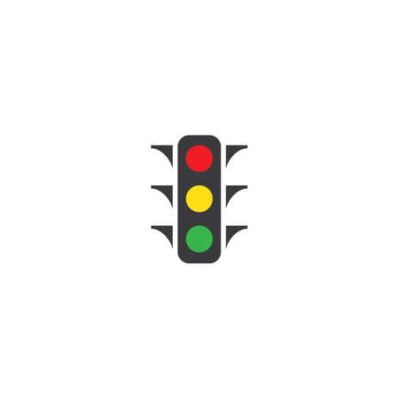 Traffic lights icon vector designのイラスト素材