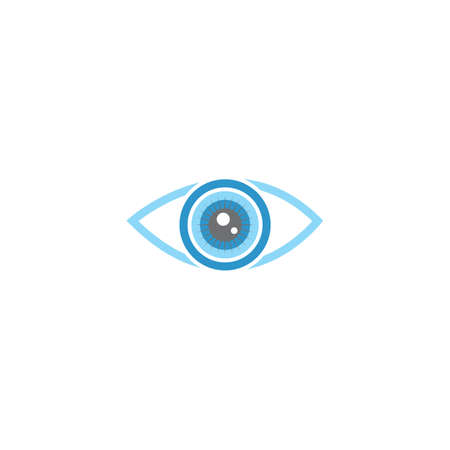 Eye logo vector flat designのイラスト素材
