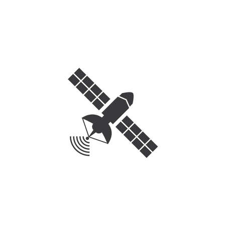 Satellite icon illustration vector flat designのイラスト素材