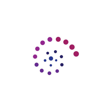 Abstract dots logo vector business templateのイラスト素材