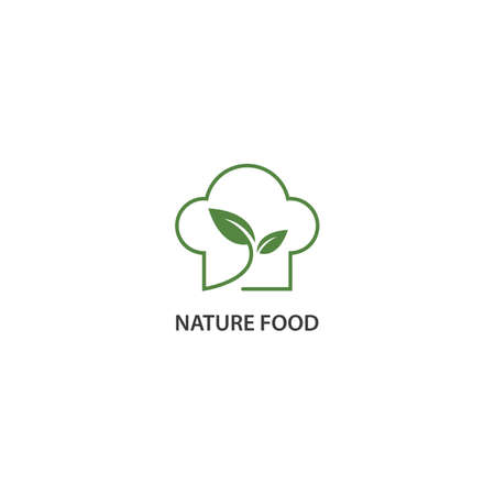 Hat chef food logo template vectorのイラスト素材