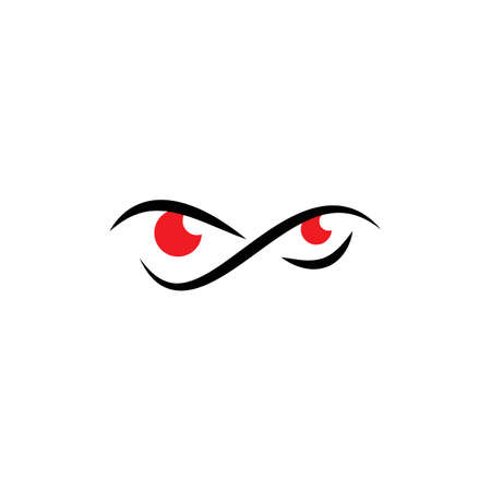 Eye logo vector flat designのイラスト素材