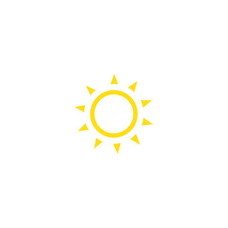 sun illustration  logo vector templateのイラスト素材
