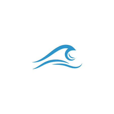 Water wave Logo design vector Templateのイラスト素材