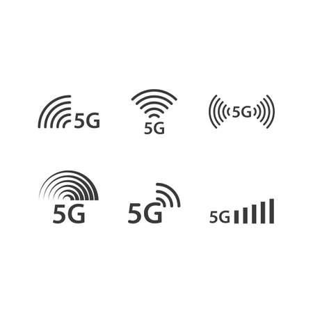 5G Icon vector flat designのイラスト素材