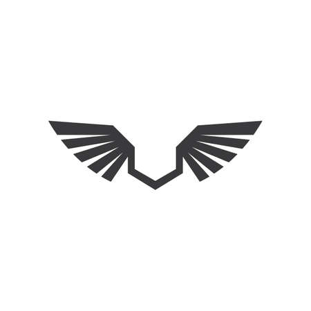 Wing logo and symbol vector ilustrationのイラスト素材