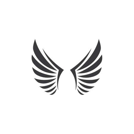 Wing logo and symbol vector ilustrationのイラスト素材