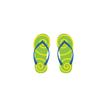 Slipper icon vector flat designのイラスト素材