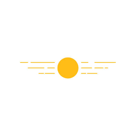 sun illustration  logo vector templateのイラスト素材