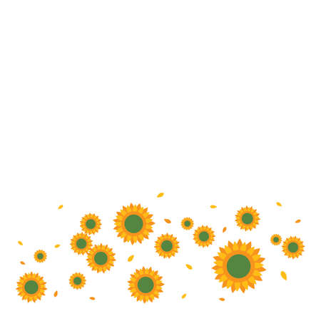 Sunflower background vector illustration designのイラスト素材