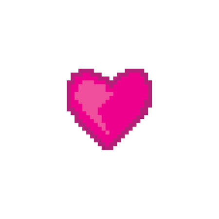 Love pixel art design Logo Vector Templateのイラスト素材