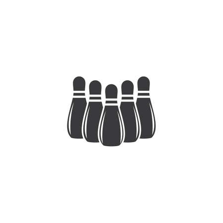 Bowling logo and symbol vector design illustrationのイラスト素材