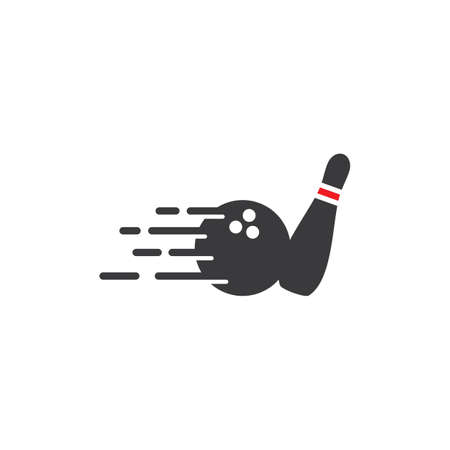 Bowling logo and symbol vector design illustrationのイラスト素材