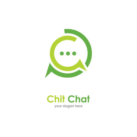 Speech bubble Logo template vector illustrationのイラスト素材