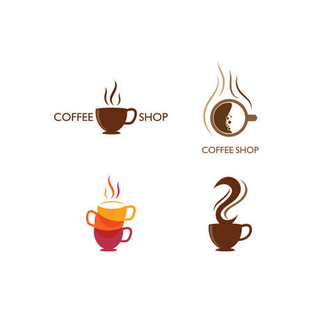 Coffee shop  Template vector icon designのイラスト素材