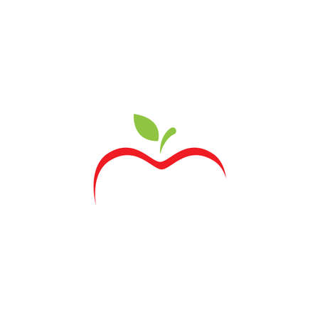 Apple illustration logo vector illustrationのイラスト素材