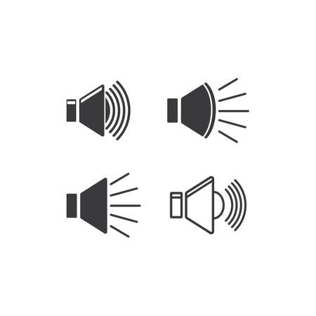 Speaker icon and symbol vector designのイラスト素材