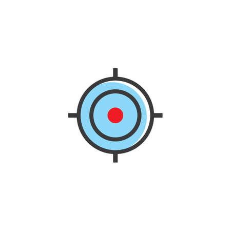 Target icon vector ilustration templateのイラスト素材