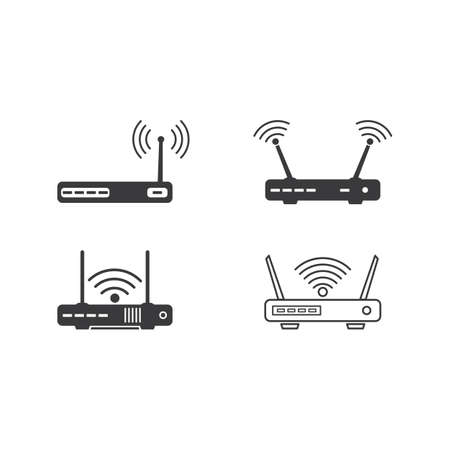 Router icon vector illustration designのイラスト素材