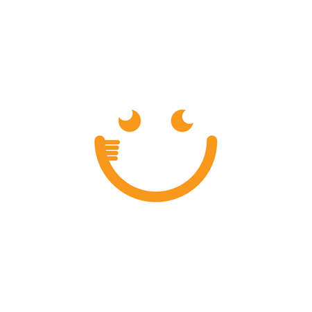 Smile Tooth brush logo vector illustration vectorのイラスト素材