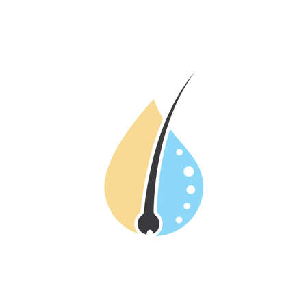 Follicle Hair treatment illustration vector icon templateのイラスト素材