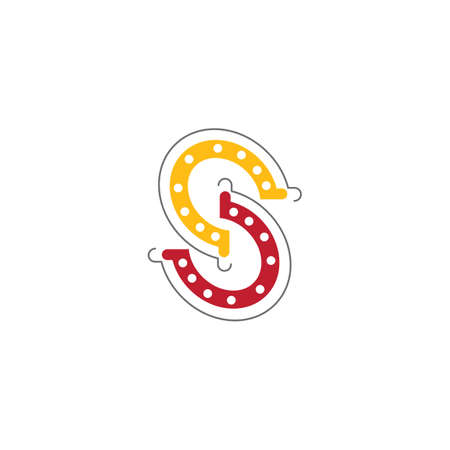 Horseshoe icon vector flat designのイラスト素材