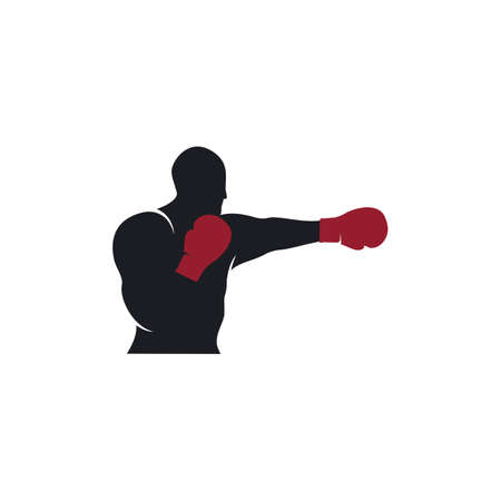 Boxing sport element vector flat designのイラスト素材