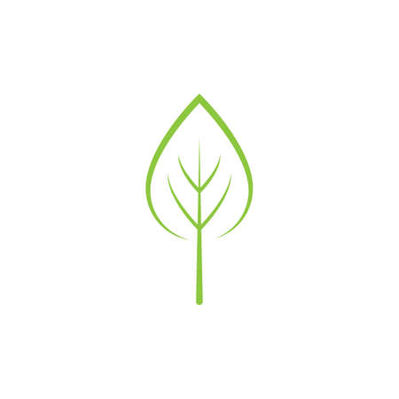 Leaf illustration vector flat designのイラスト素材