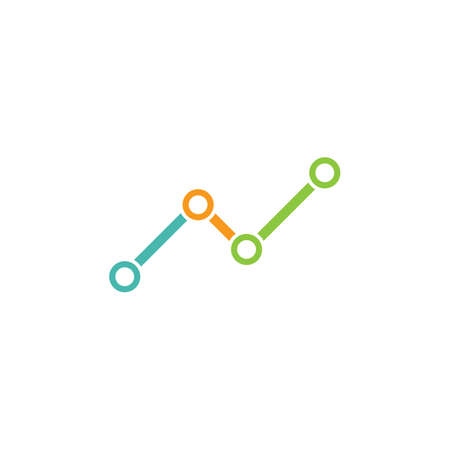 Business chart financial branding template vectorのイラスト素材