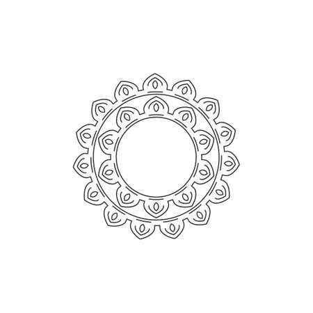 Decorative line arabic pattern vector designのイラスト素材