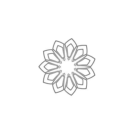 Decorative line arabic pattern vector designのイラスト素材
