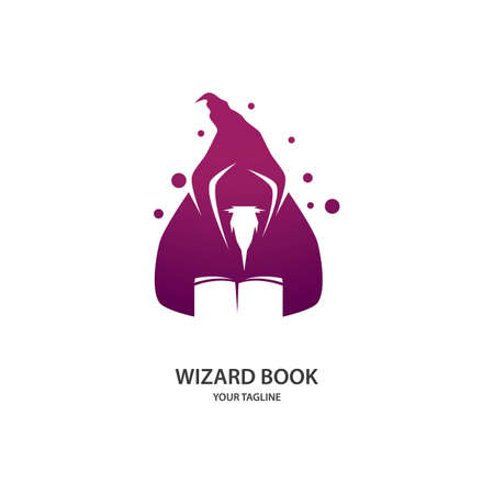 Wizard character illustration vector designのイラスト素材