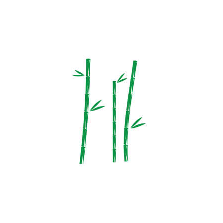 Bamboo with green leaf for your   icon vector templateのイラスト素材