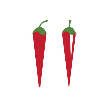 Chili logo vector ilustration templateのイラスト素材