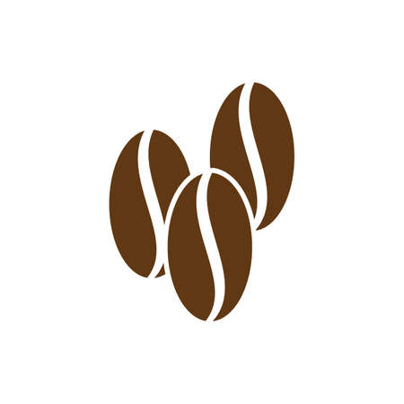 Coffee Beans Logo Template vector icon designのイラスト素材