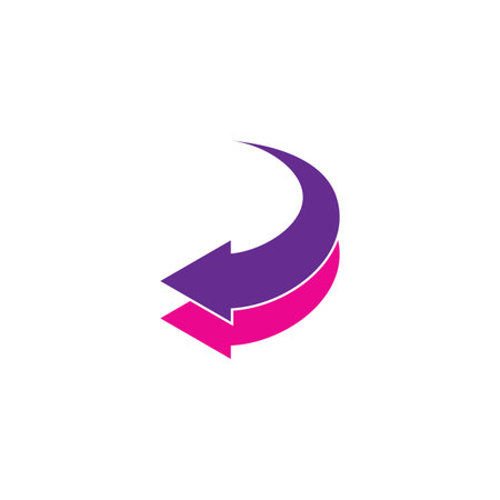 Arrow ilustration logo vector template