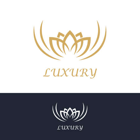 Royal brand Luxury gold symbol vector designのイラスト素材