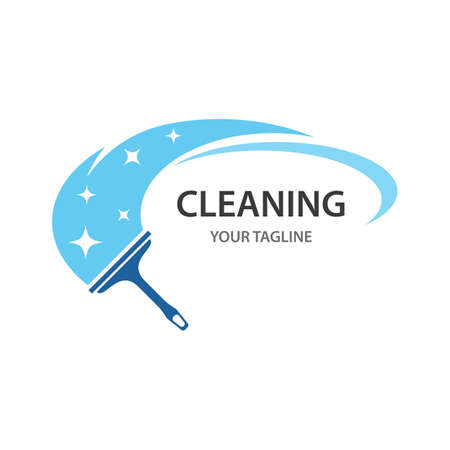 Cleaning logo and symbol ilustration vector templateのイラスト素材